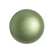 Cabujón de vidrio redondo de Puca® 18 mm - Olivino pastel x1