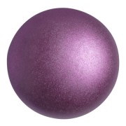 Cabujón de vidrio redondo de Puca® 25 mm - Burdeos pastel x1