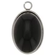 Juego de colgante para cabujón fondo plano 14x10 mm - Acero inoxidable 304 x1