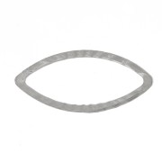 Entrepiezas naveta a rayas de 18x8 mm - acero inoxidable 304 x6