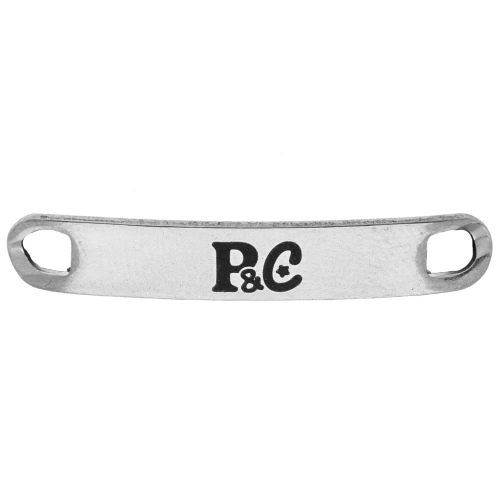 Separadores personalizados 30x5 mm con logotipo único - Acero inoxidable 304 x100