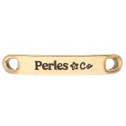 Separadores personalizados 30x5 mm con logotipo complejo - Acero inoxidable 304 Oro x100