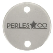 Separadores personalizados 12 mm con logotipo complejo - acero inoxidable 304 x100