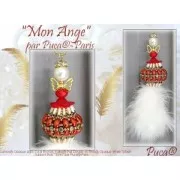 Cuentas de cristal Piros® de Puca® 2x5 mm - Crystal Mat AB x10g