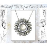 Cuentas de vidrio Paros® de Puca® 7x4 mm Full Vitrail  x10g