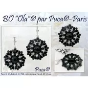 Cuentas de vidrio Paros® de Puca® 7x4 mm Full Vitrail  x10g