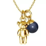 Charm Oso 14x7 mm - Plata 925 x1