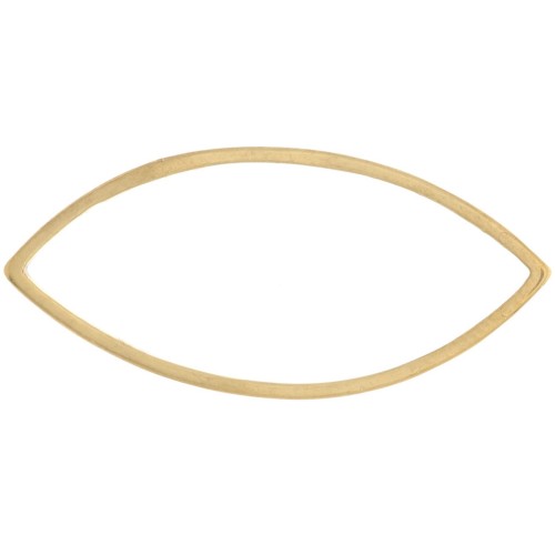 Anillos de montaje y tejido navette 27x12mm - Acero inoxidable 304 Dorado x1