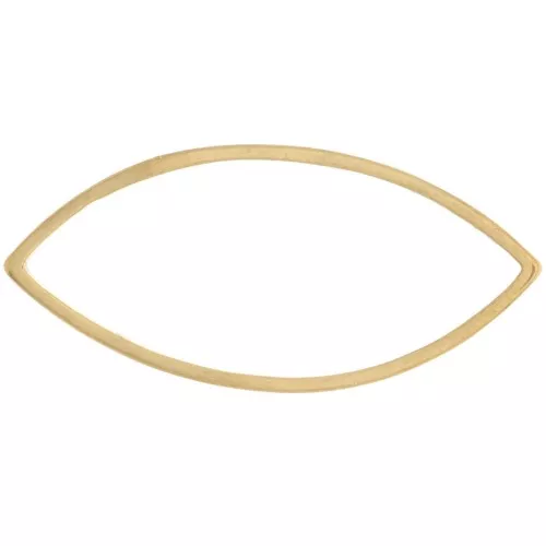 Anillos de montaje y tejido navette 27x12mm - Acero inoxidable 304 Dorado x1