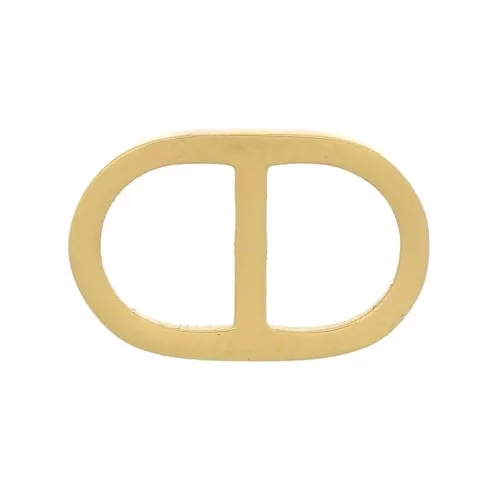 Entrepieza redondeado de 11x7mm - Acero inoxidable dorado 304 x1