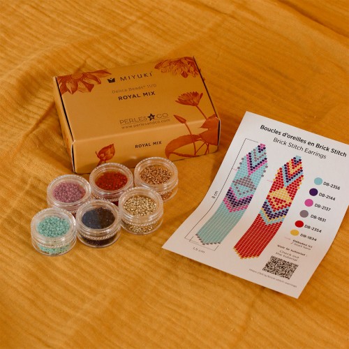 Kit de cuentas Miyuki By Perles & Co - Miyuki Delica 11/0 Royal Mix