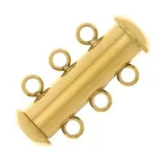 Cierre magnético y deslizante 3 filas 20 mm - Acero inoxidable 304 Dorado x1