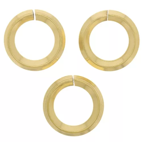Anillas redondas abierta 10x1,8 mm - Acero inoxidable 304 Dorado x10