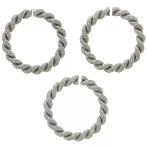Anillas retorcidos redondas abiertas 10x1,45 mm - Acero inoxidable 304 x10