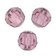 Redondas facetadas de cristal Preciosa 3 mm - Amethyst x20