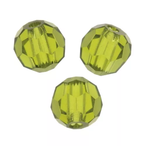 Redondas Facetadas de Cristal Preciosa 3 mm - Olivine x20