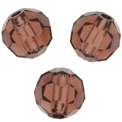 Redondas facetadas de cristal Preciosa 5 mm - Light Burgundy x15