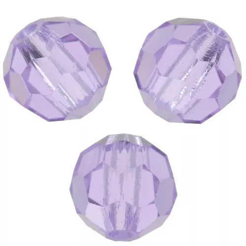 Redondas Facetadas de Cristal Preciosa 5 mm - Violet x15