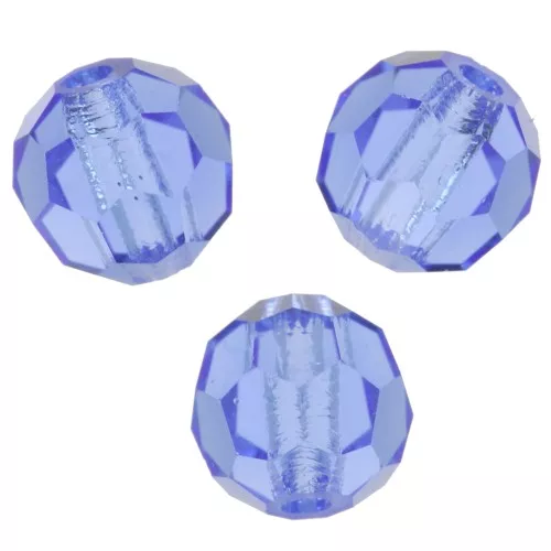 Redondas Facetadas de Cristal Preciosa 5 mm - Sapphire x15