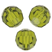Redondas Facetadas de Cristal Preciosa 5 mm - Olivine x15|raw }}