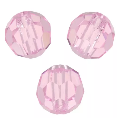 Redondas Facetadas de Cristal Preciosa 5 mm - Pink Sapphire x15