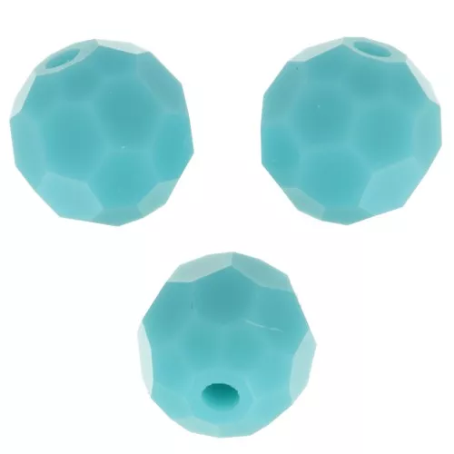 Redondas Facetadas de Cristal Preciosa 5 mm - Turquoise x15