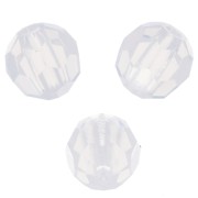 Redondas Facetadas de Cristal Preciosa 4 mm - White Opal x20