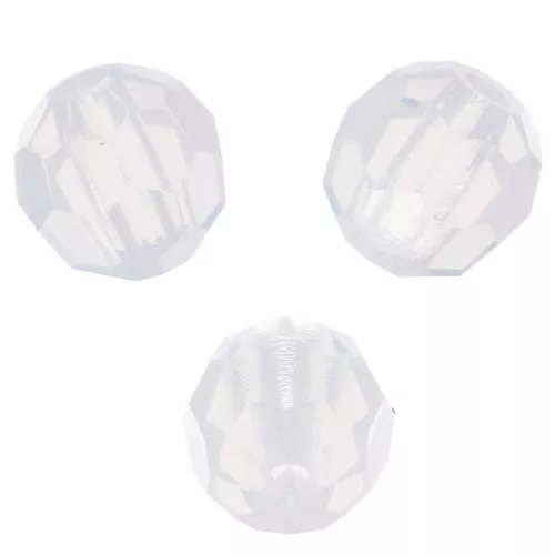 Redondas Facetadas de Cristal Preciosa 4 mm - White Opal x20