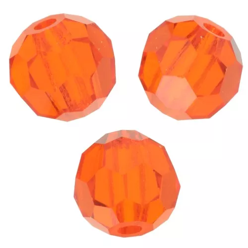 Redondas Facetadas de Cristal Preciosa 4 mm - Hyacinth x20