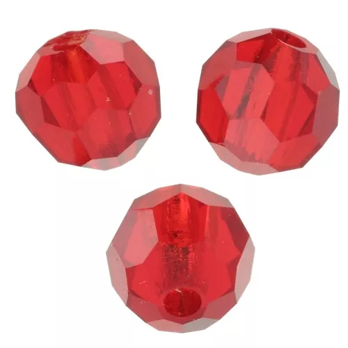 Redondas Facetadas de Cristal Preciosa 4 mm - Light Siam x20