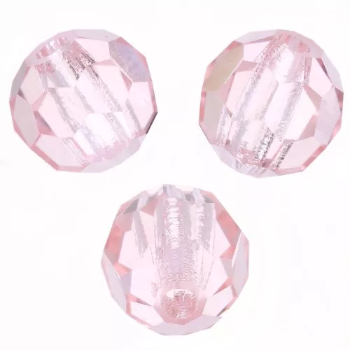 Redondas Facetadas de Cristal Preciosa 4 mm - Light Rose x20