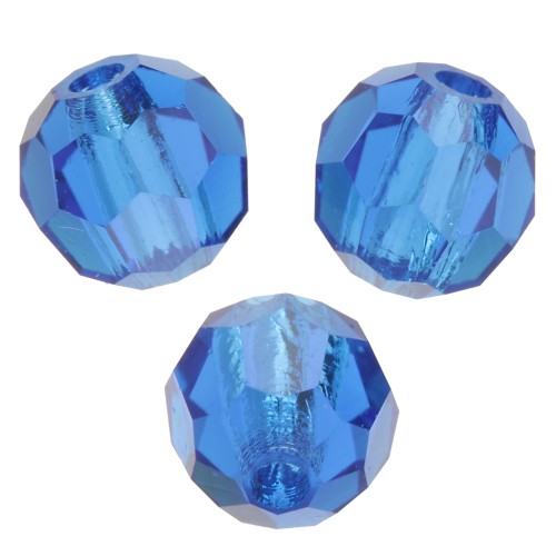Redondas facetadas de cristal Preciosa 4 mm - Capri Blue x20