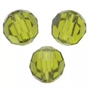Redondas Facetadas de Cristal Preciosa 4 mm - Olivine x20