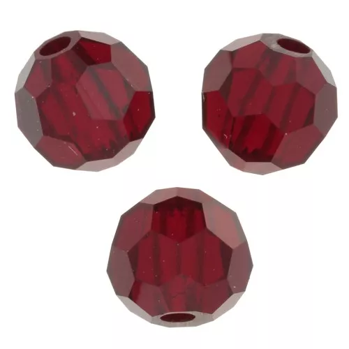 Redondas Facetadas de Cristal Preciosa 4 mm - Siam x20