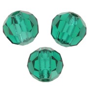 Redondas Facetadas de Cristal Preciosa 4 mm - Emerald x20