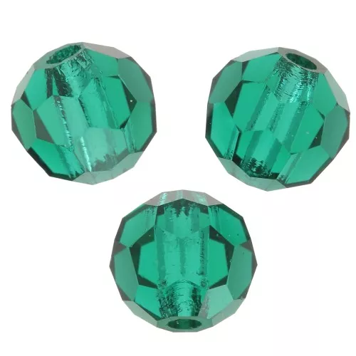 Redondas Facetadas de Cristal Preciosa 4 mm - Emerald x20