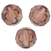 Redondas Facetadas de Cristal Preciosa 4 mm - Light Burgundy x20