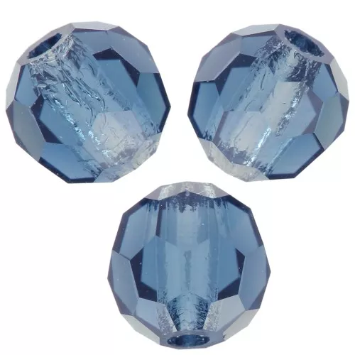 Redondas Facetadas de Cristal Preciosa 4 mm - Montana x20