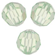 Preciosa Crystal Faceted Round Beads 6mm - Chrysolite x6