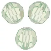 Preciosa Crystal Faceted Round Beads 6mm - Chrysolite x6