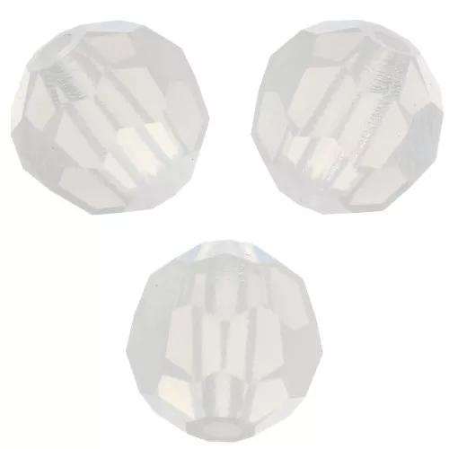 Preciosa Cristal Redondo Facetado 6mm - Opal Blanco x6