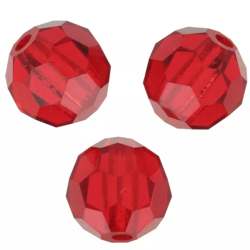 Preciosa Cristal Redondo Facetado 6mm - Siam Claro x6