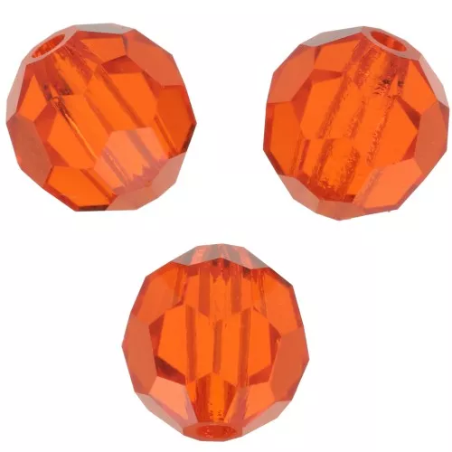 Preciosa Crystal Faceted Round Beads 6mm - Hyacinth x6
