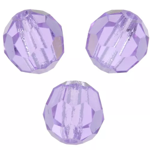 Preciosa Cristal Redondo Facetado 6mm - Morado x6