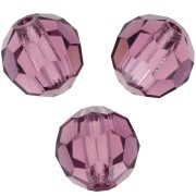 Preciosa Crystal Faceted Round Beads 6mm - Amatista x6|raw }}