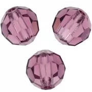Preciosa Crystal Faceted Round Beads 6mm - Amatista x6