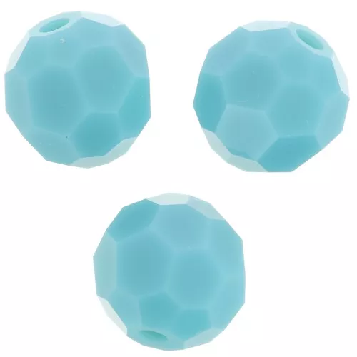 Preciosa Cristal Redondo Facetado 6mm - Turquesa x6