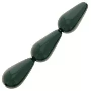 Preciosa perla en forma de pera 15x8 mm - Malaquita x5