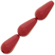 Preciosa Perla en forma de pera 15x8 mm - Cranberry x5