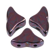 Cuentas de cristal Helios® de Puca® 6x10mm - Jet Nebula x10g|raw }}